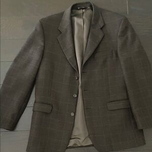 Stafford Executive plaid wool blazer